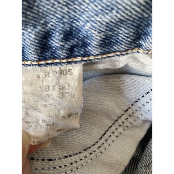 Wrangler Jeans 35x28 Blue Relaxed Fit Straight Light Denim Work Wear Tag 38x30 - Picture 9 of 12